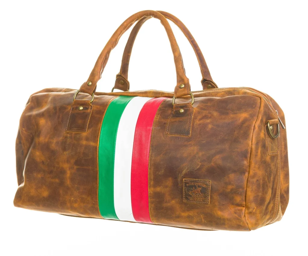 8259a borsone da viaggio como maxi nabuk bandiera italiana tricolore verde bianco rosso vera pelle emporium italy by chiaroscuro san marino